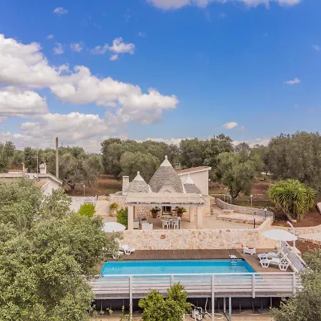 Nyaraló Trullo Quattro Carrini Con Piscina