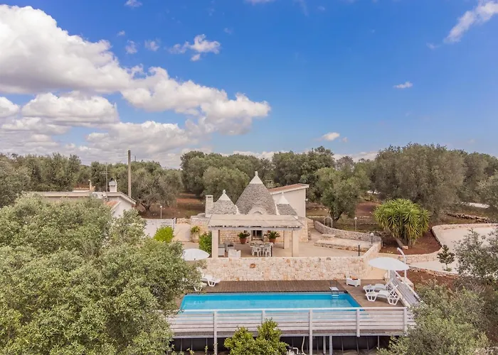 Vakantiehuis Trullo Quattro Carrini Con Piscina
